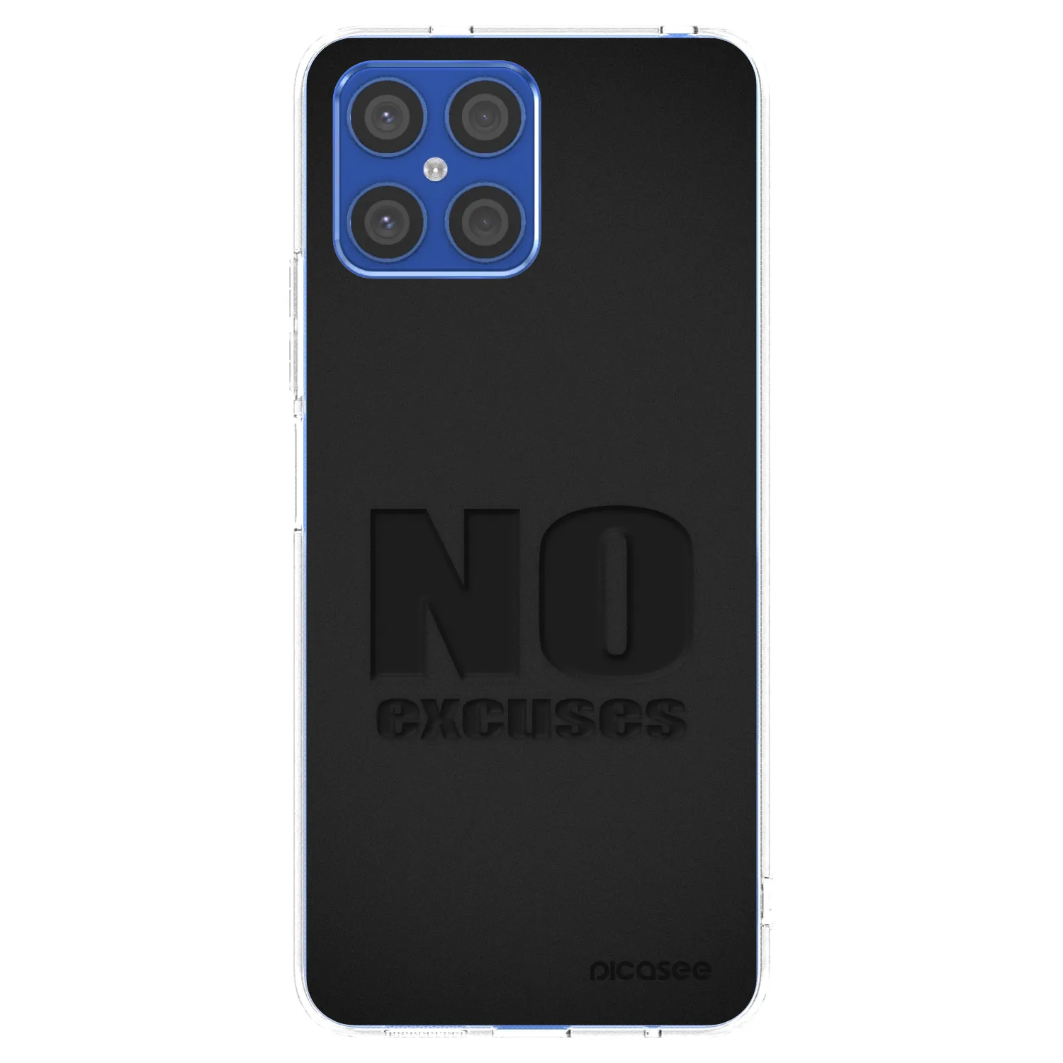 Picasee Honor X8 4G Hülle - Transparentes Silikon - No Excuses