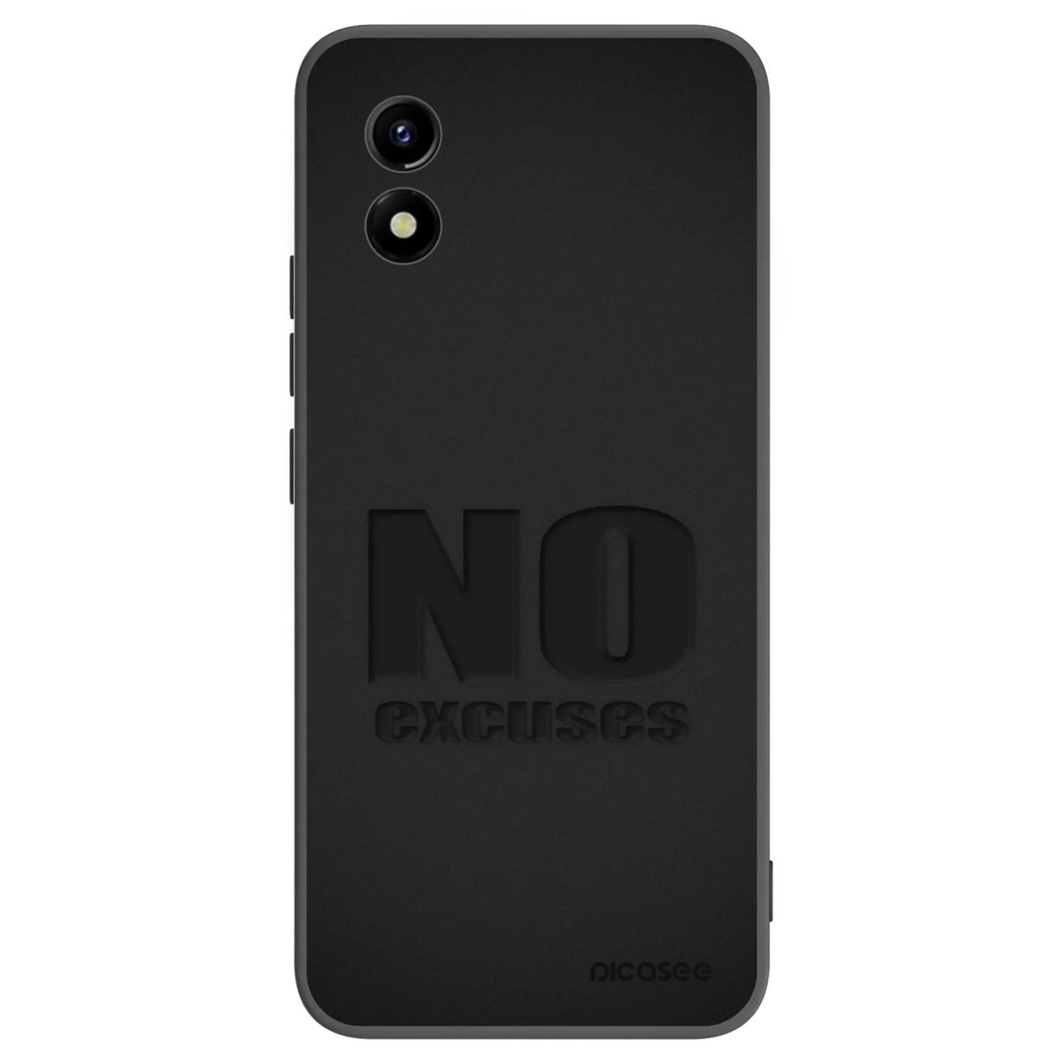 Picasee Vivo Y01 Hülle - Schwarzes Silikon - No Excuses