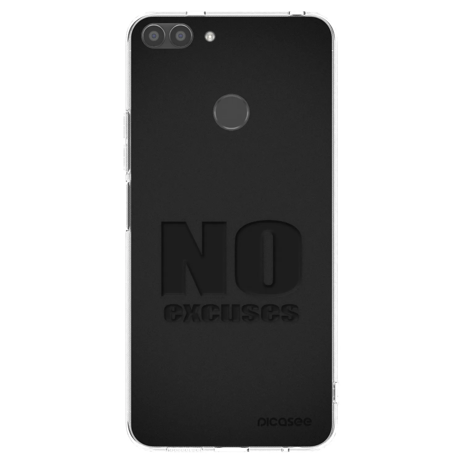 Picasee Huawei P Smart Hülle - Transparentes Silikon - No Excuses