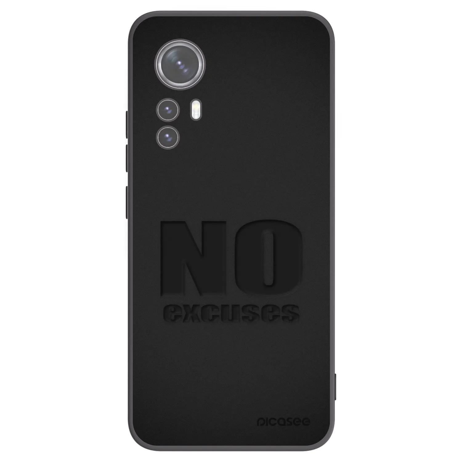 Picasee Xiaomi 12X Hülle - Schwarzes Silikon - No Excuses