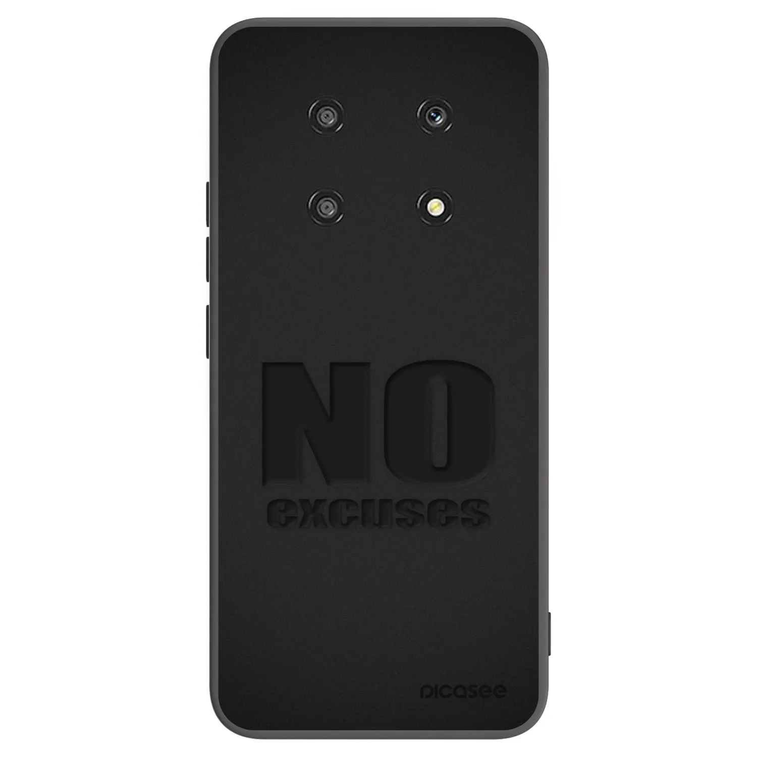 Picasee Honor Magic4 Lite 5G Hülle - Schwarzes Silikon - No Excuses
