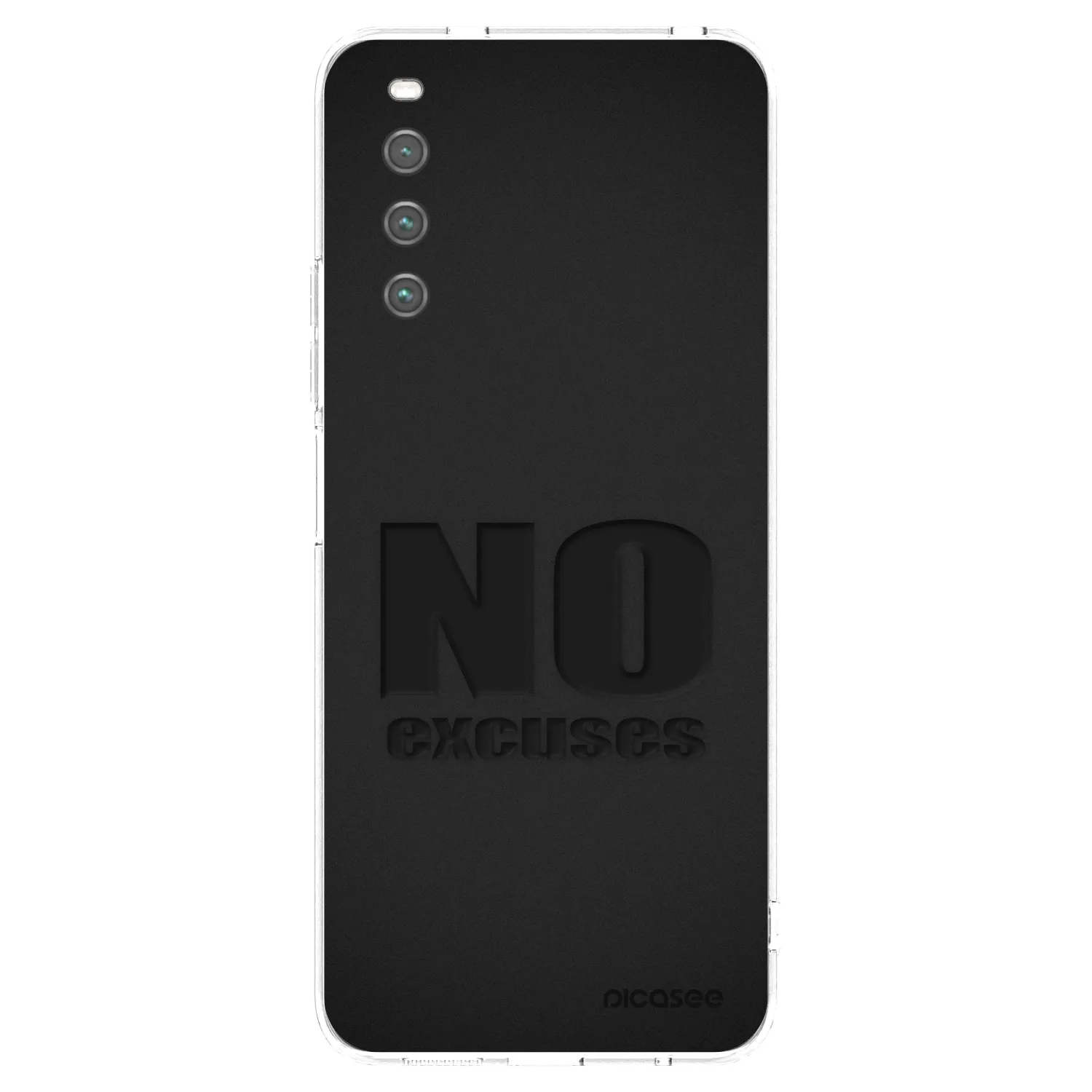 Picasee Sony Xperia 10 IV 5G Hülle - Transparentes Silikon - No Excuses