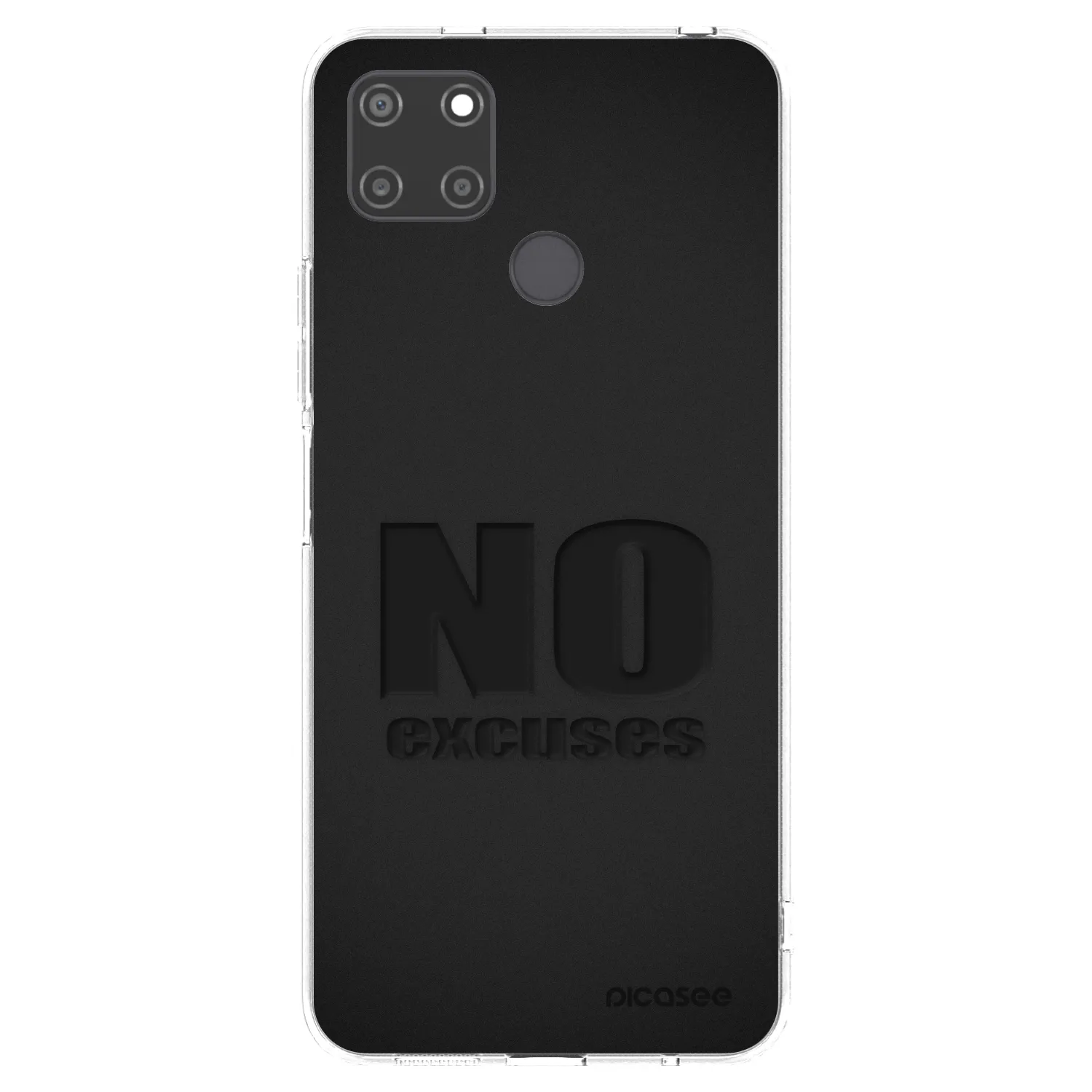 Picasee Realme C21Y Hülle - Transparentes Silikon - No Excuses