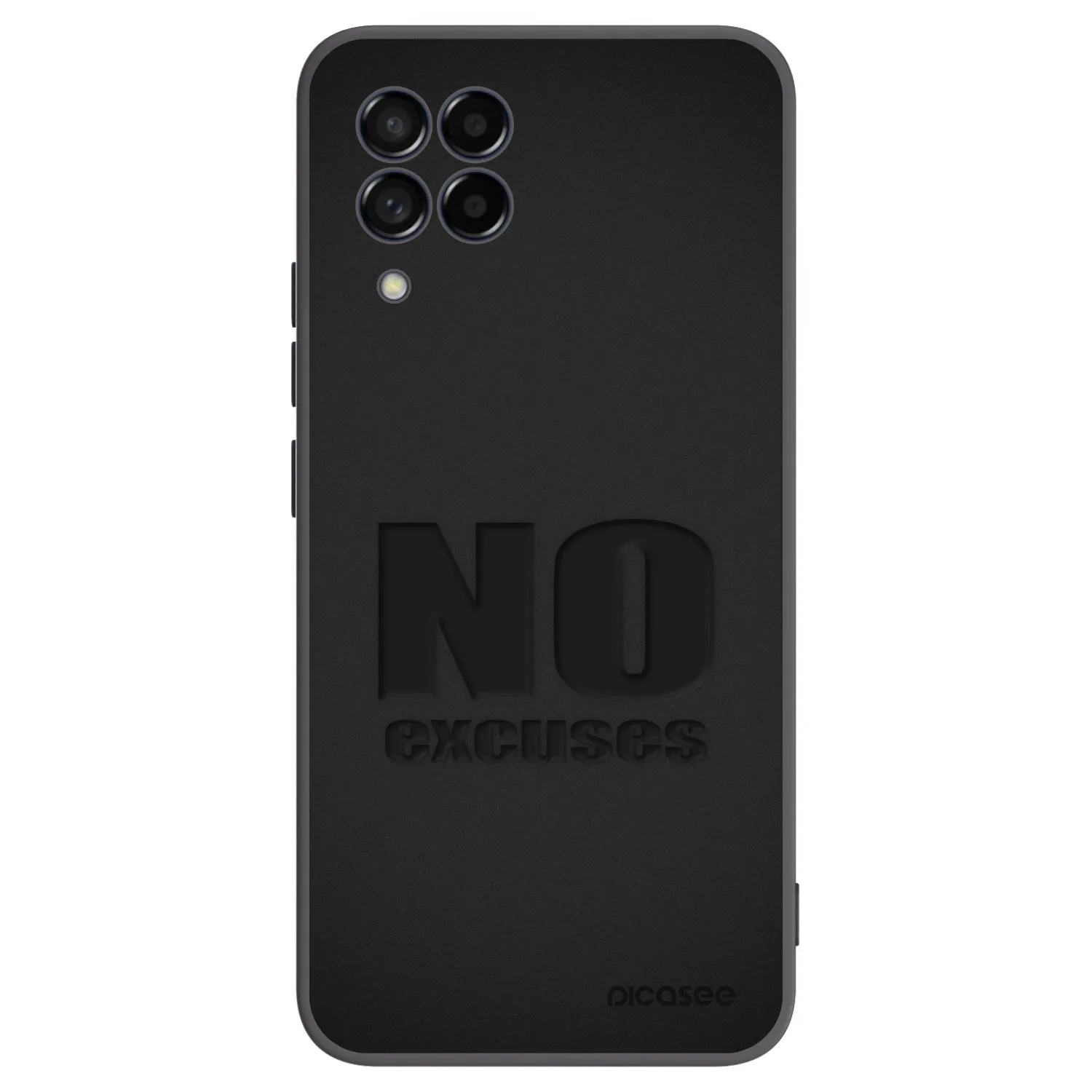 Picasee Samsung Galaxy M53 5G Hülle - Schwarzes Silikon - No Excuses