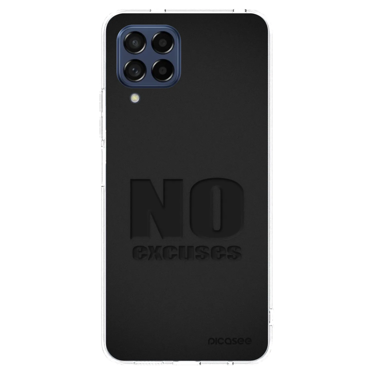 Picasee Samsung Galaxy M53 5G Hülle - Transparentes Silikon - No Excuses