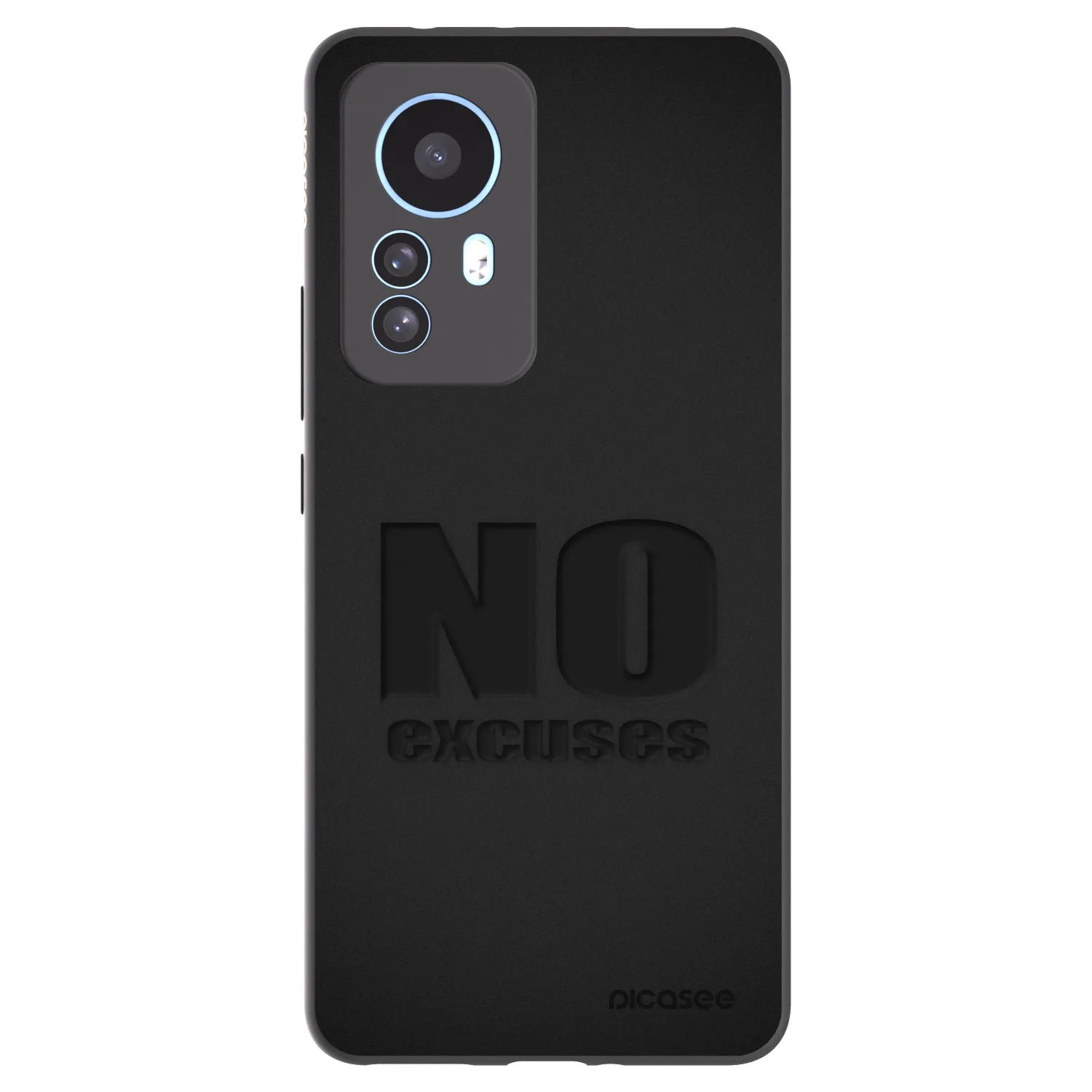 Picasee Xiaomi 12T Pro Hülle - Schwarzes Silikon - No Excuses