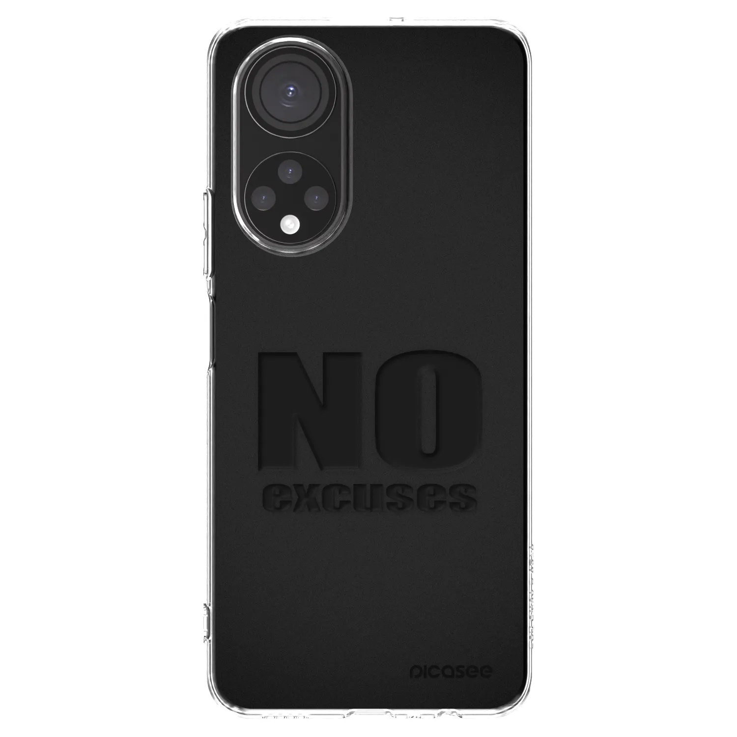 Picasee Honor X7 Hülle - Transparentes Silikon - No Excuses