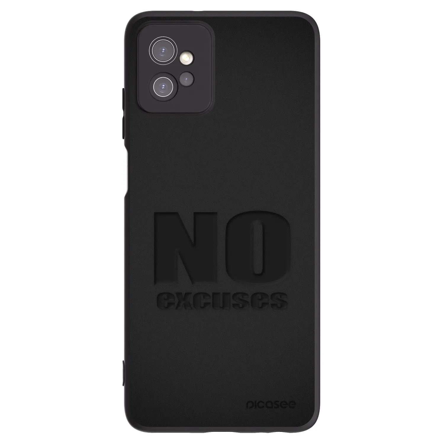 Picasee Motorola Moto G32 Hülle - Schwarzes Silikon - No Excuses