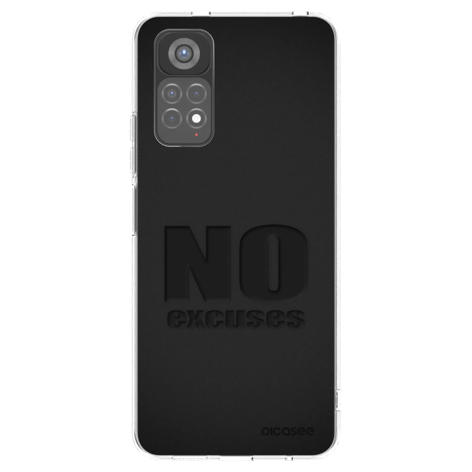 Picasee Xiaomi Redmi Note 11S 5G Hülle - Transparentes Silikon - No Excuses