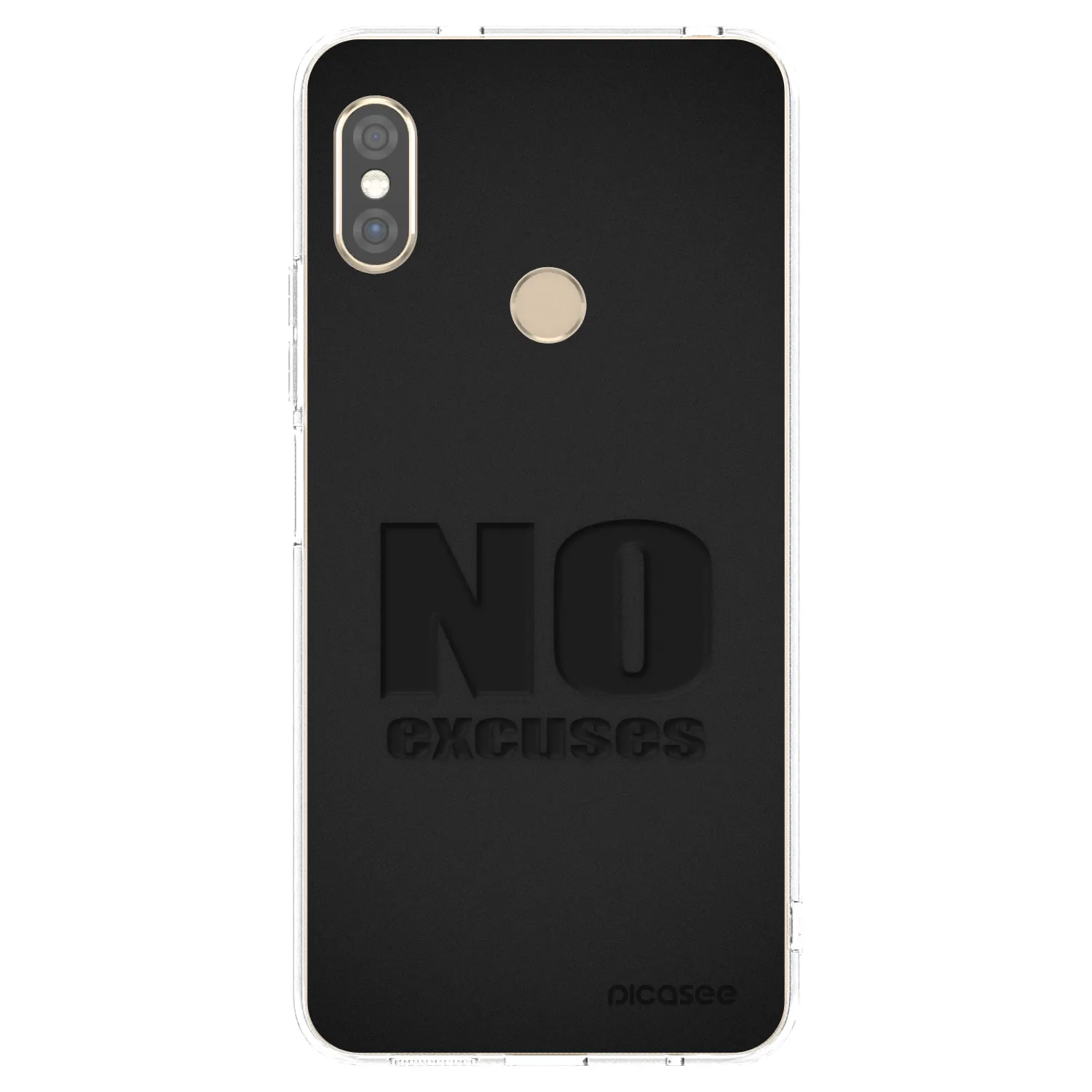 Picasee Xiaomi Redmi Note 5 Global Hülle - Transparentes Silikon - No Excuses