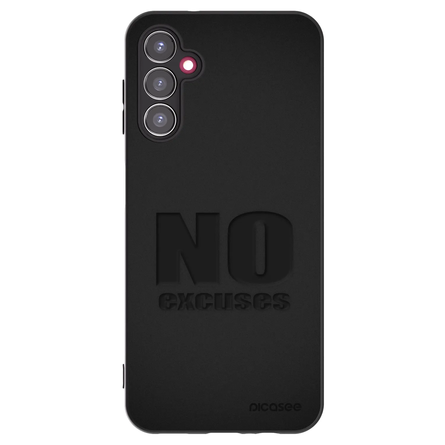 Picasee Samsung Galaxy A14 4G A145R Hülle - Schwarzes Silikon - No Excuses