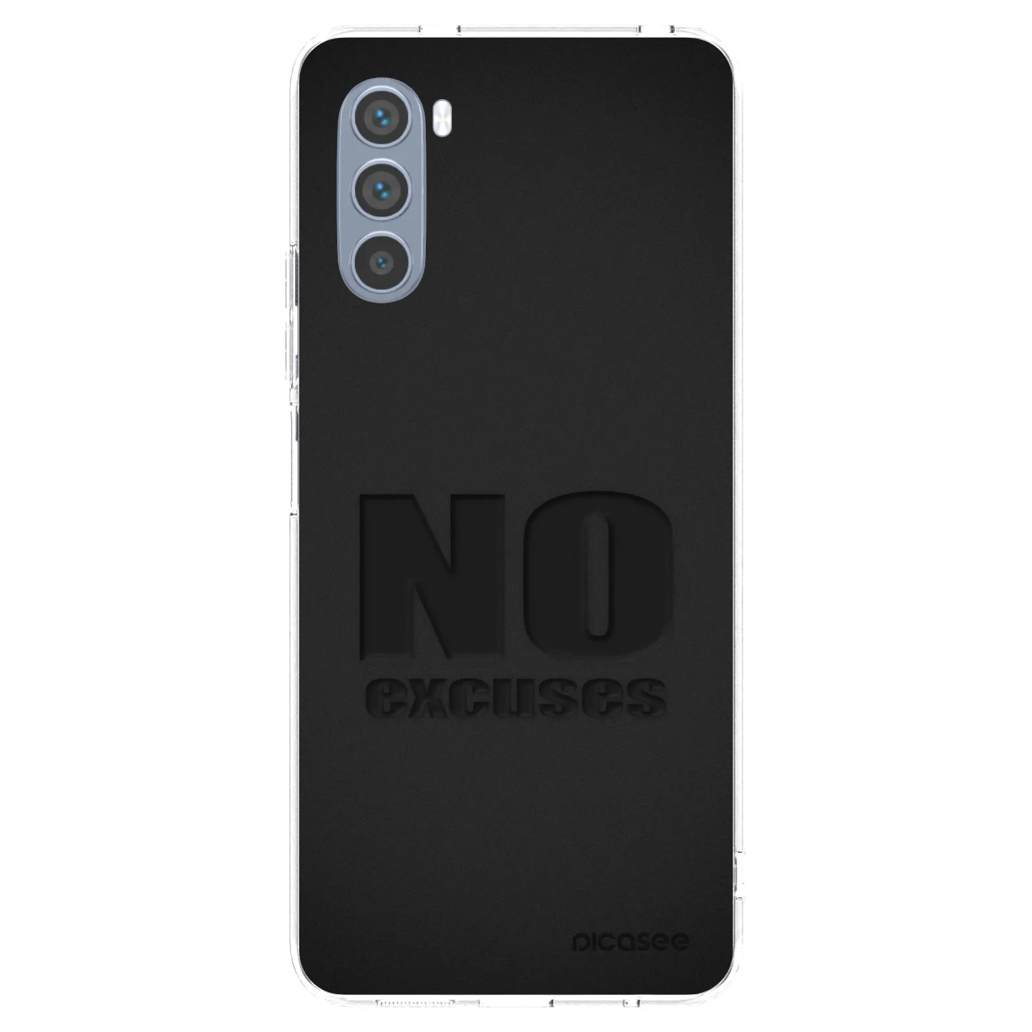 Picasee Motorola Moto G62 Hülle - Transparentes Silikon - No Excuses