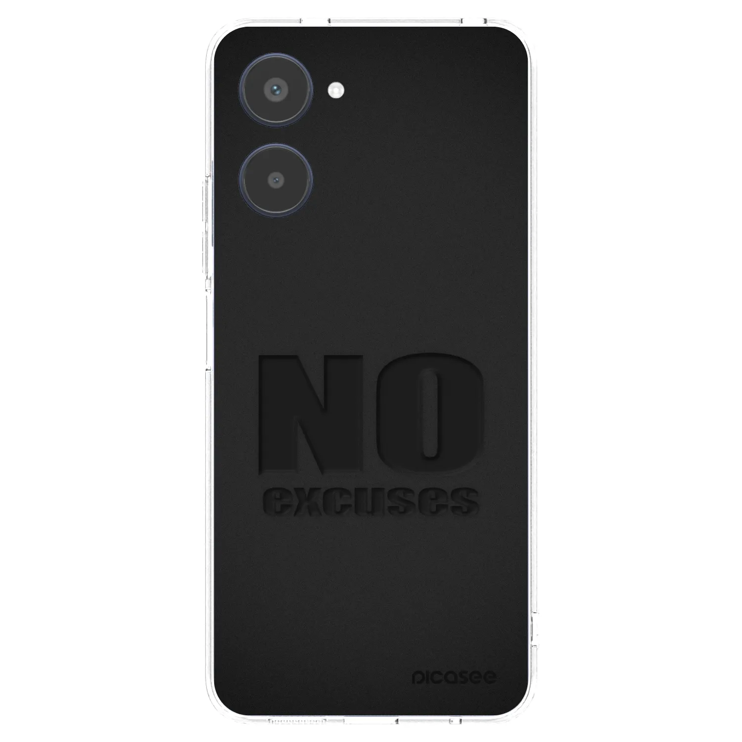 Picasee Realme 10 4G Hülle - Transparentes Silikon - No Excuses
