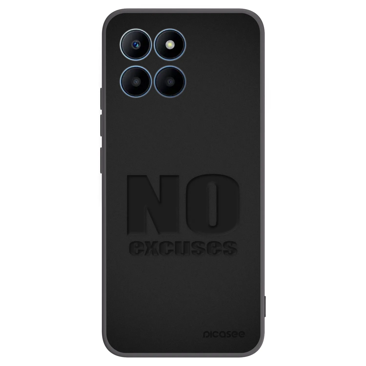 Picasee Honor 70 Lite Hülle - Schwarzes Silikon - No Excuses