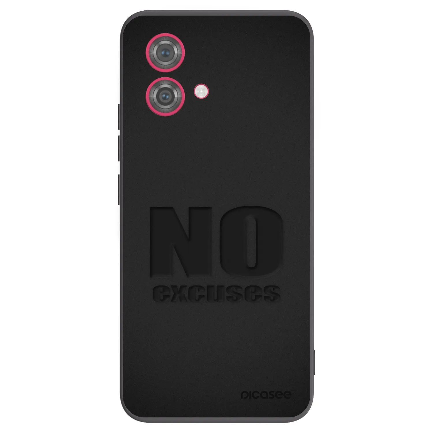 Picasee Motorola Moto G84 5G Hülle - Schwarzes Silikon - No Excuses