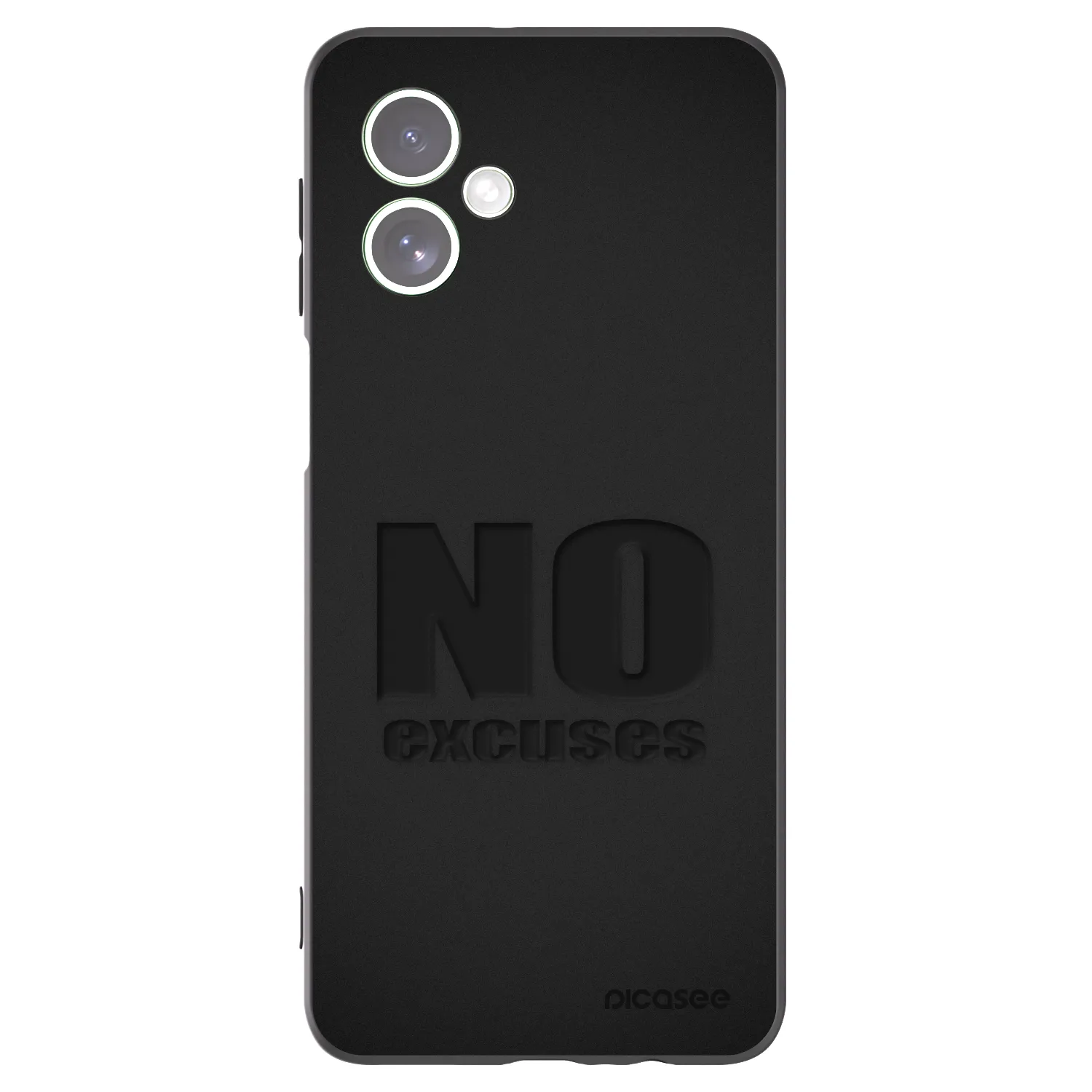 Picasee Motorola Moto G54 5G Hülle - Schwarzes Silikon - No Excuses