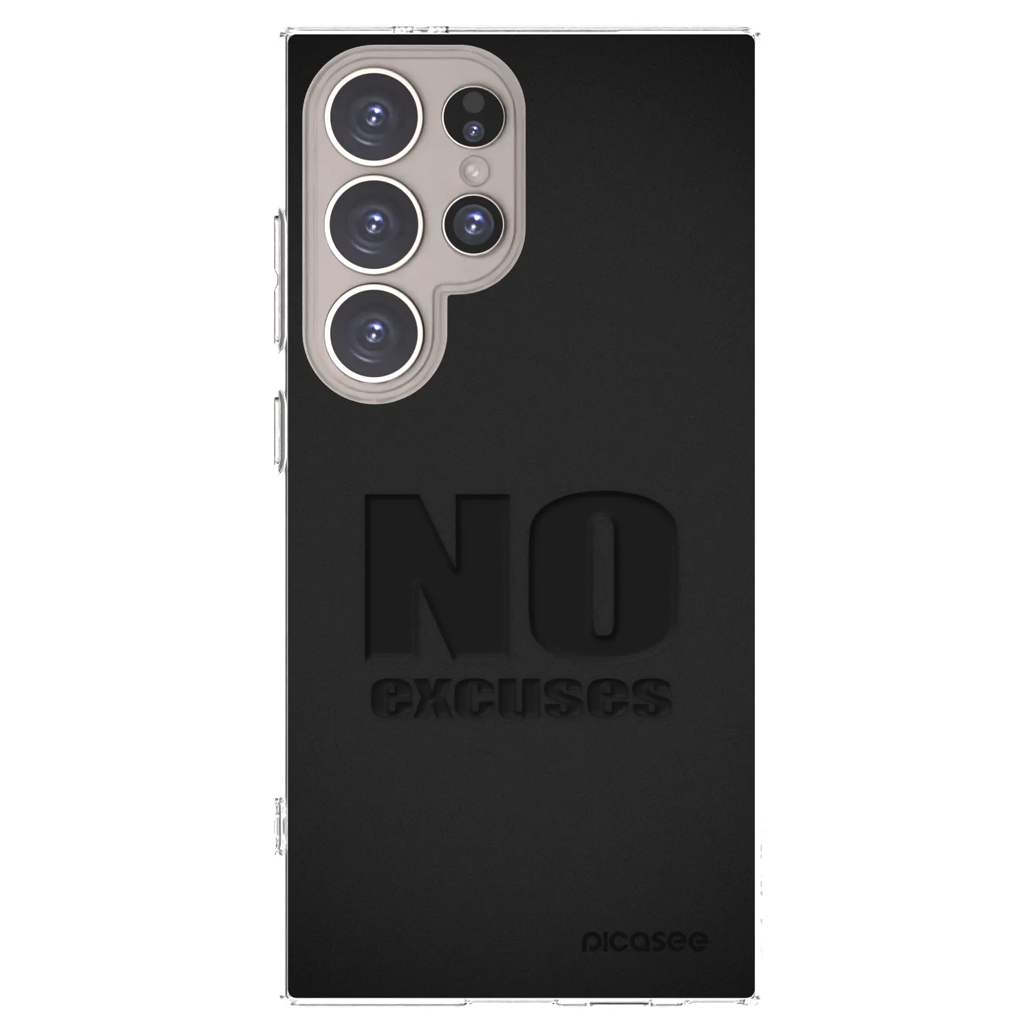 Picasee Samsung Galaxy S24 Ultra S928B 5G Hülle - Transparentes Silikon - No Excuses