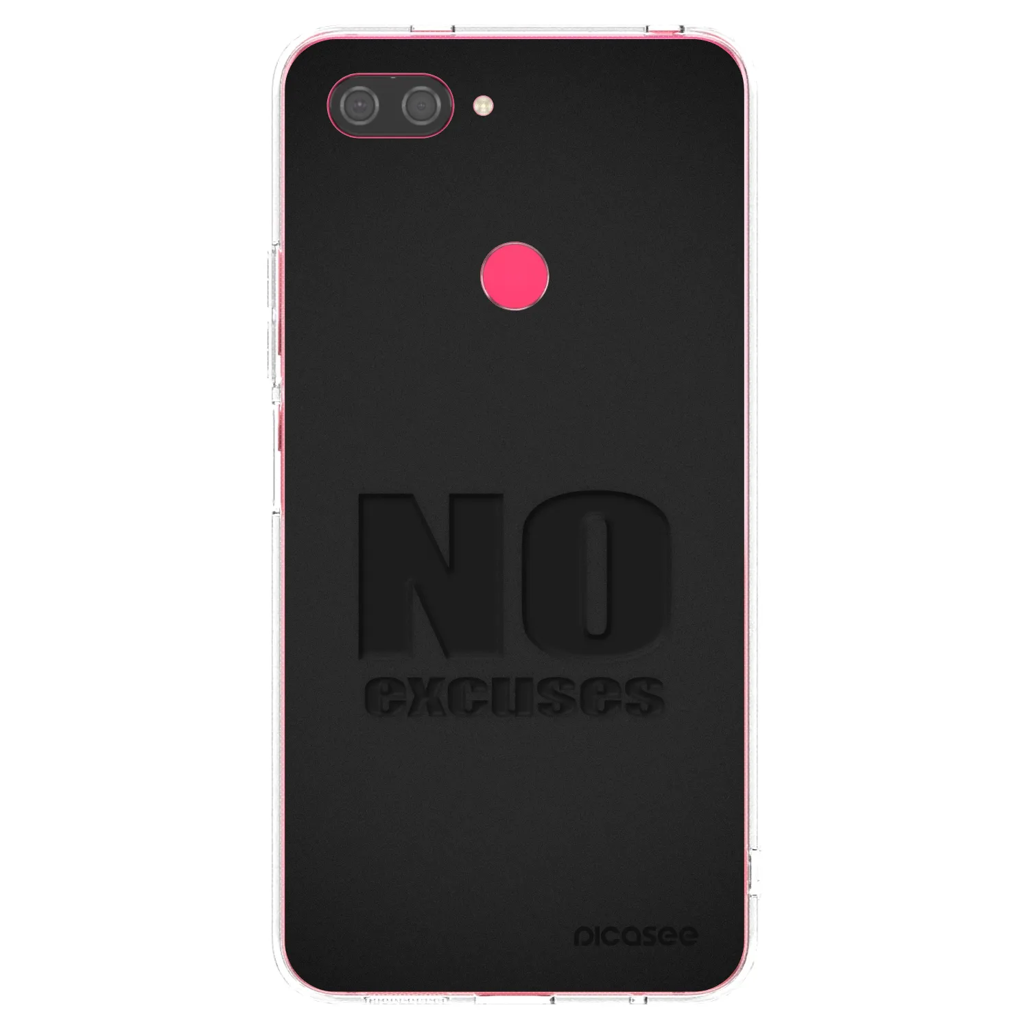 Picasee Xiaomi Mi 8 Lite Hülle - Transparentes Silikon - No Excuses