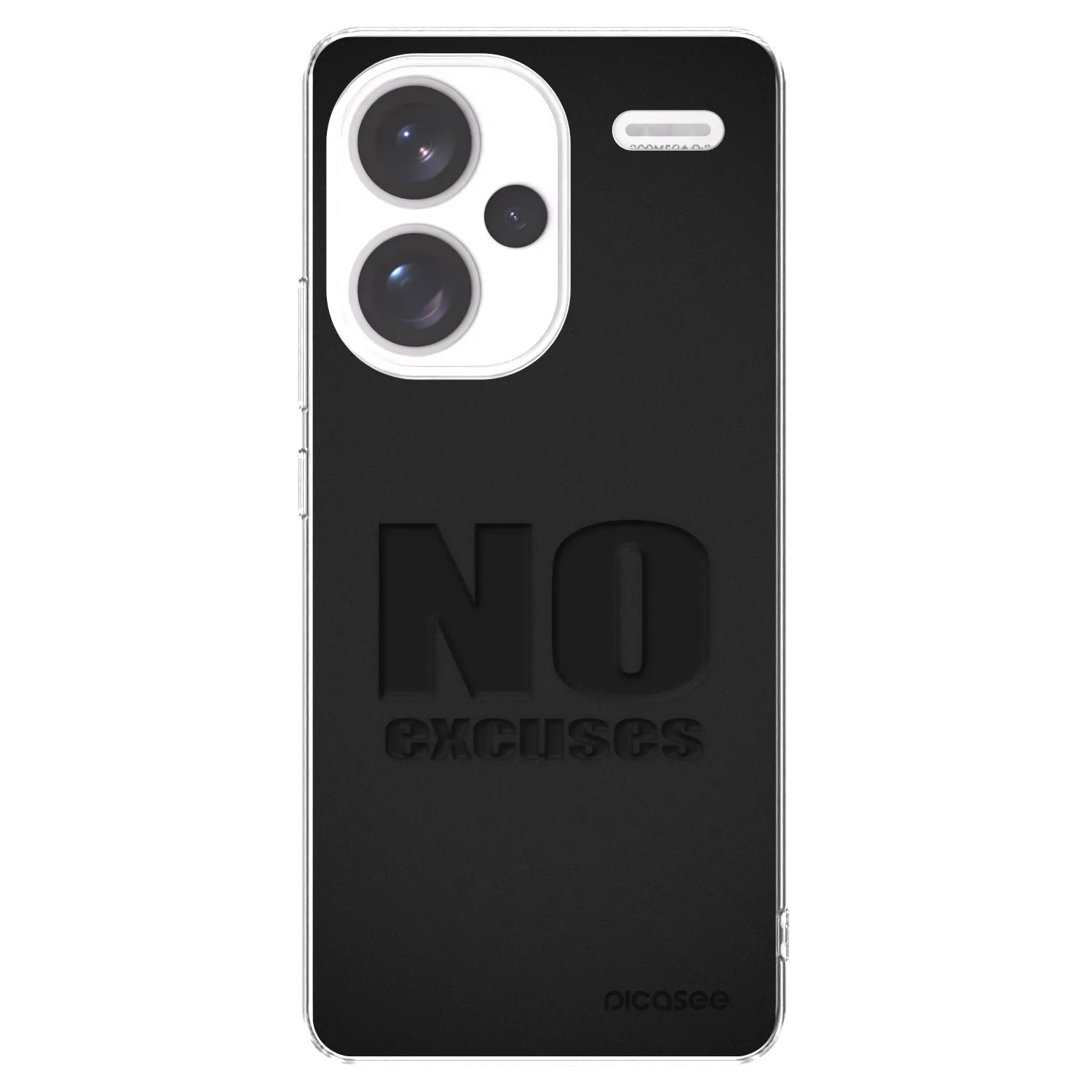 Picasee Xiaomi Redmi Note 13 Pro+ 5G Hülle - Transparentes Silikon - No Excuses