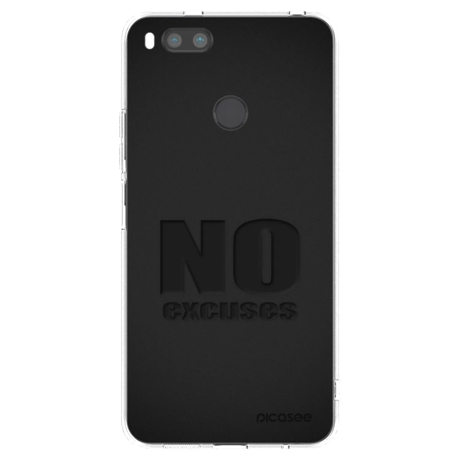 Picasee Xiaomi Mi A1 Global Hülle - Transparentes Silikon - No Excuses