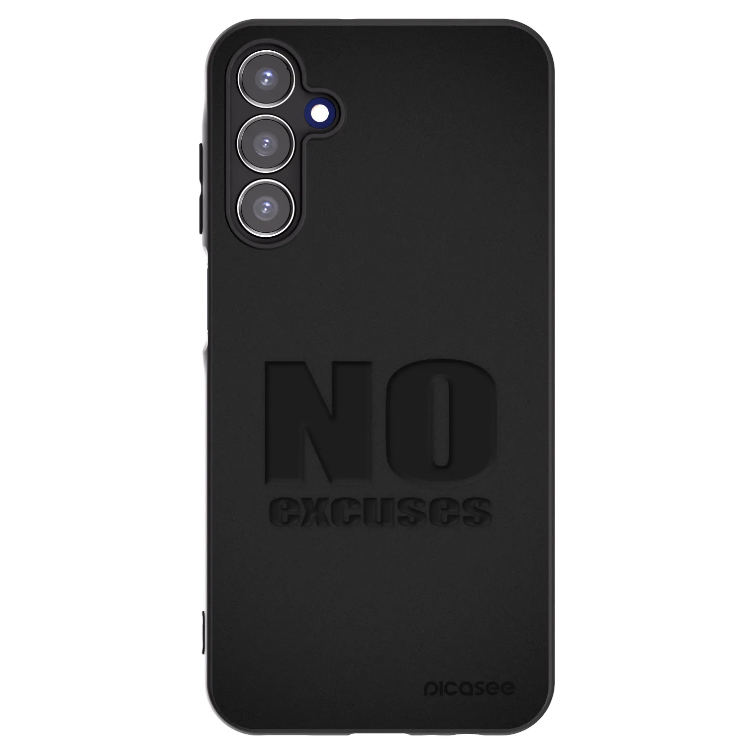 Picasee Samsung Galaxy A15 A156B 5G Hülle - Schwarzes Silikon - No Excuses