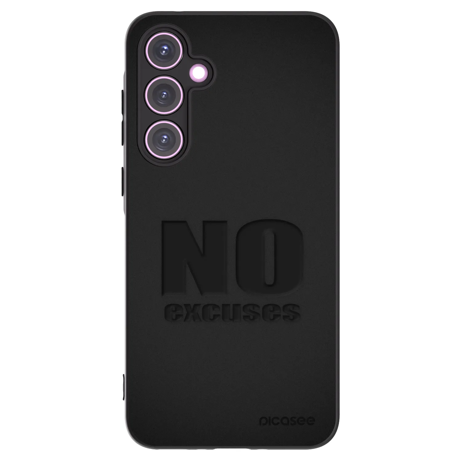 Picasee Samsung Galaxy A35 5G A356B Hülle - Schwarzes Silikon - No Excuses