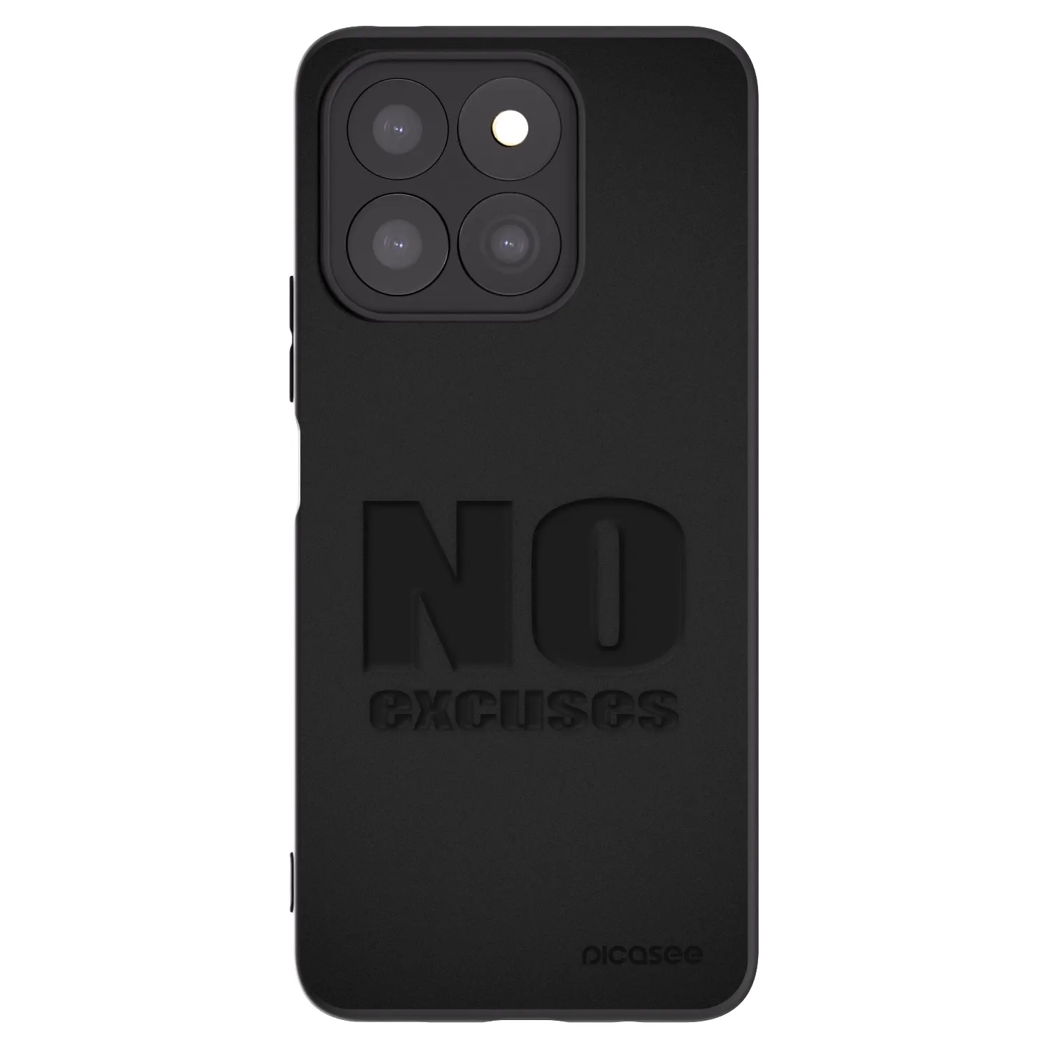 Picasee Honor X8b Hülle - Schwarzes Silikon - No Excuses
