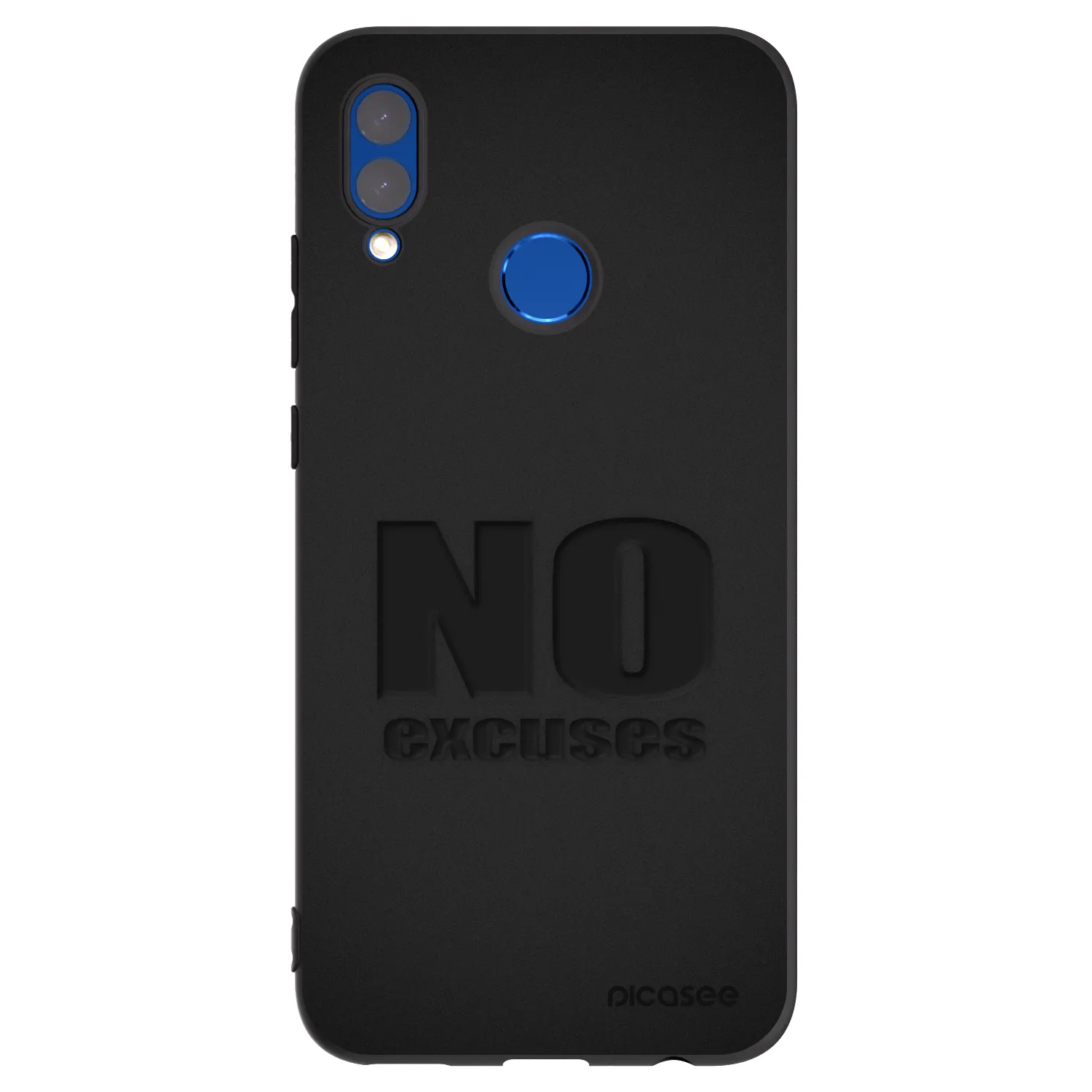 Picasee Honor 10 Lite Hülle - Schwarzes Silikon - No Excuses