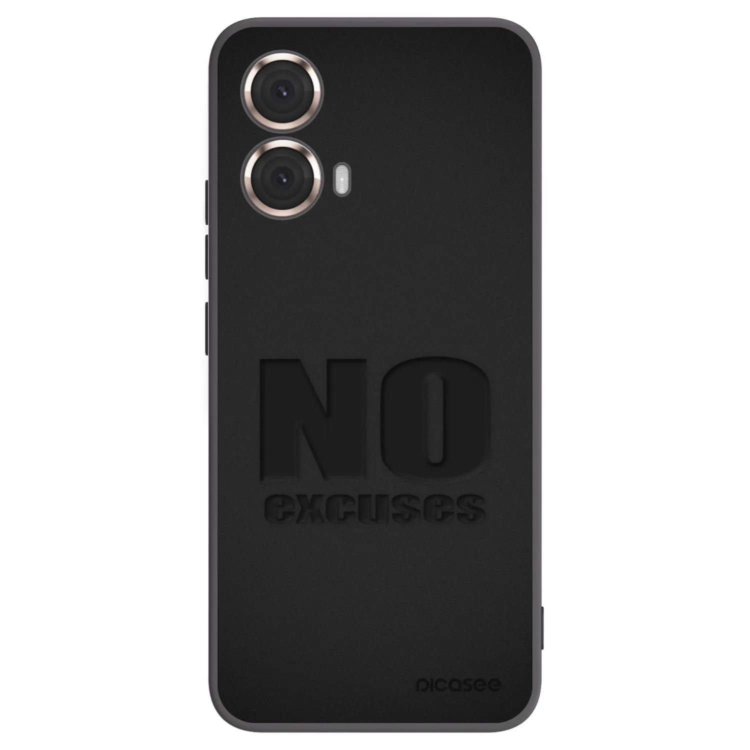 Picasee Motorola Moto G85 Hülle - Schwarzes Silikon - No Excuses