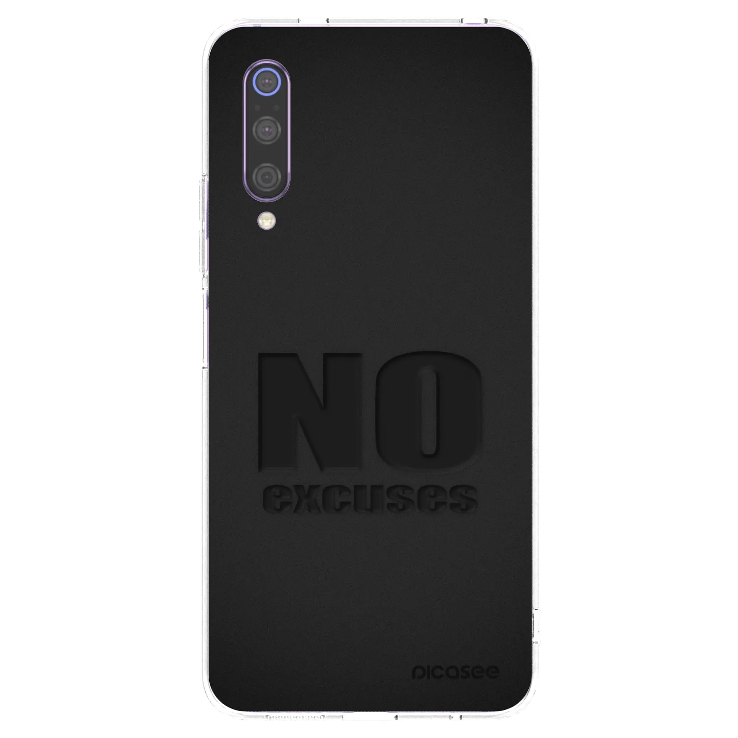 Picasee Xiaomi Mi 9 Hülle - Transparentes Silikon - No Excuses