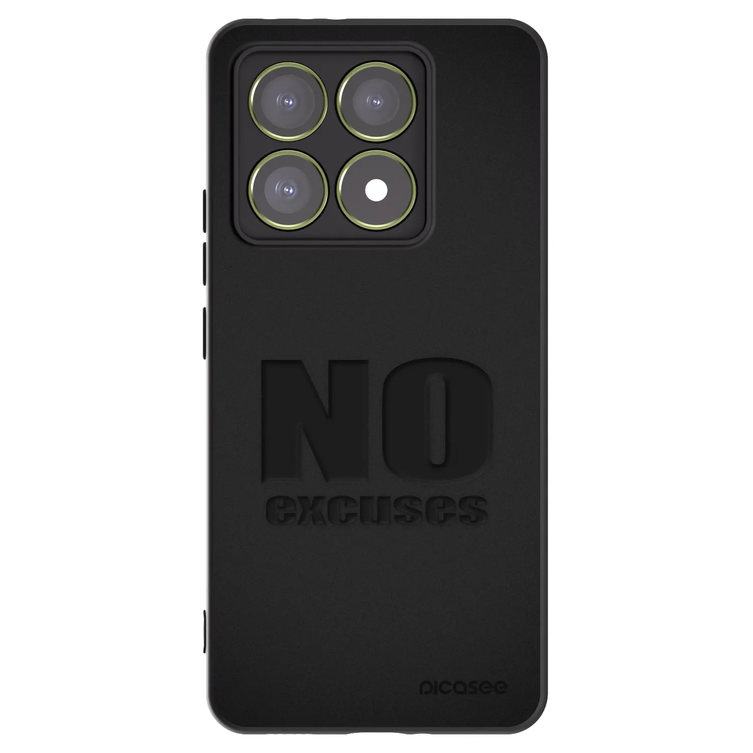 Picasee Xiaomi 14T Hülle - Schwarzes Silikon - No Excuses