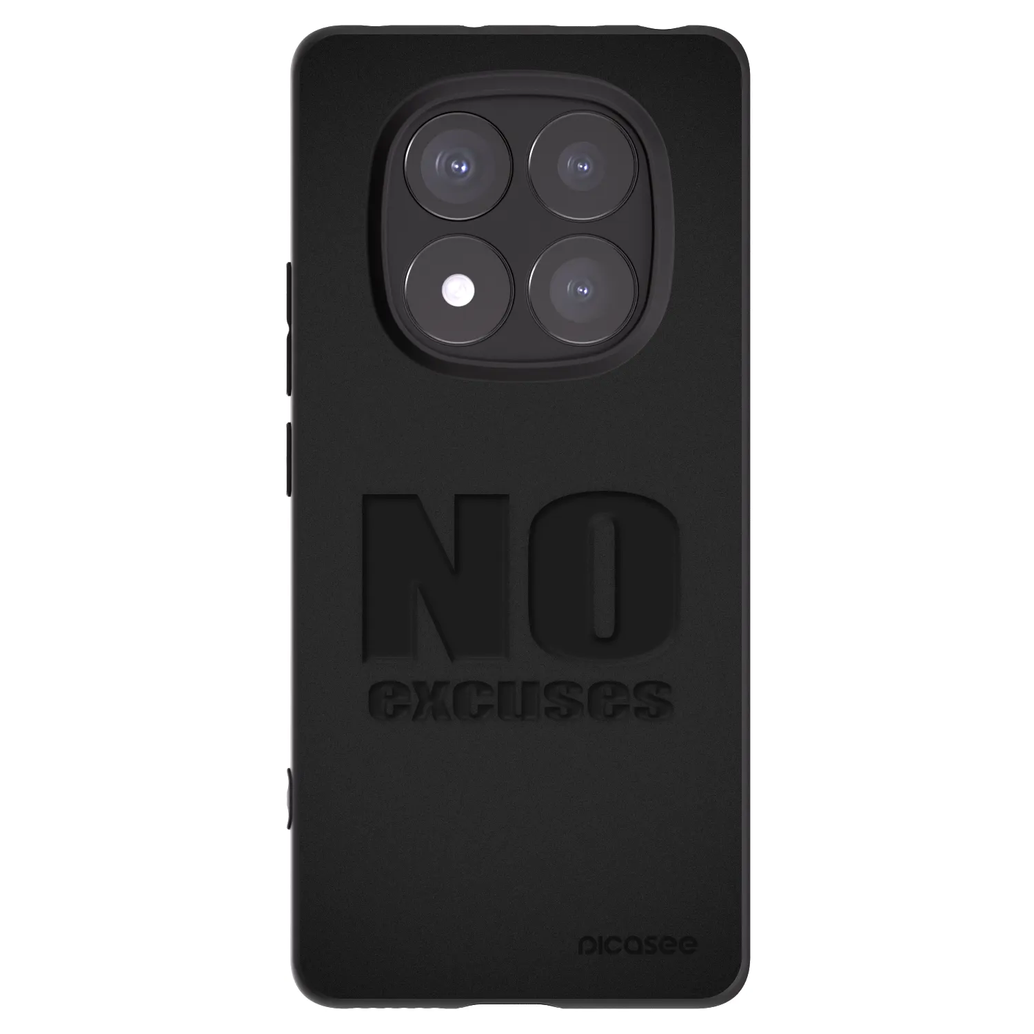 Picasee Xiaomi Redmi Note 14 Pro+ 5G Hülle - Schwarzes Silikon - No Excuses