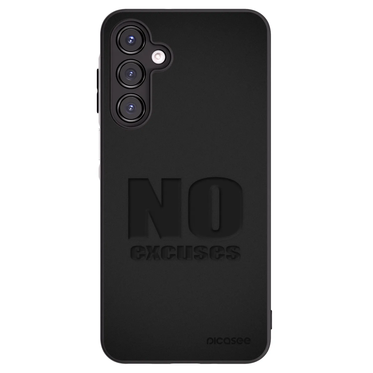 Picasee Samsung Galaxy A16 5G Hülle - Schwarzes Silikon - No Excuses