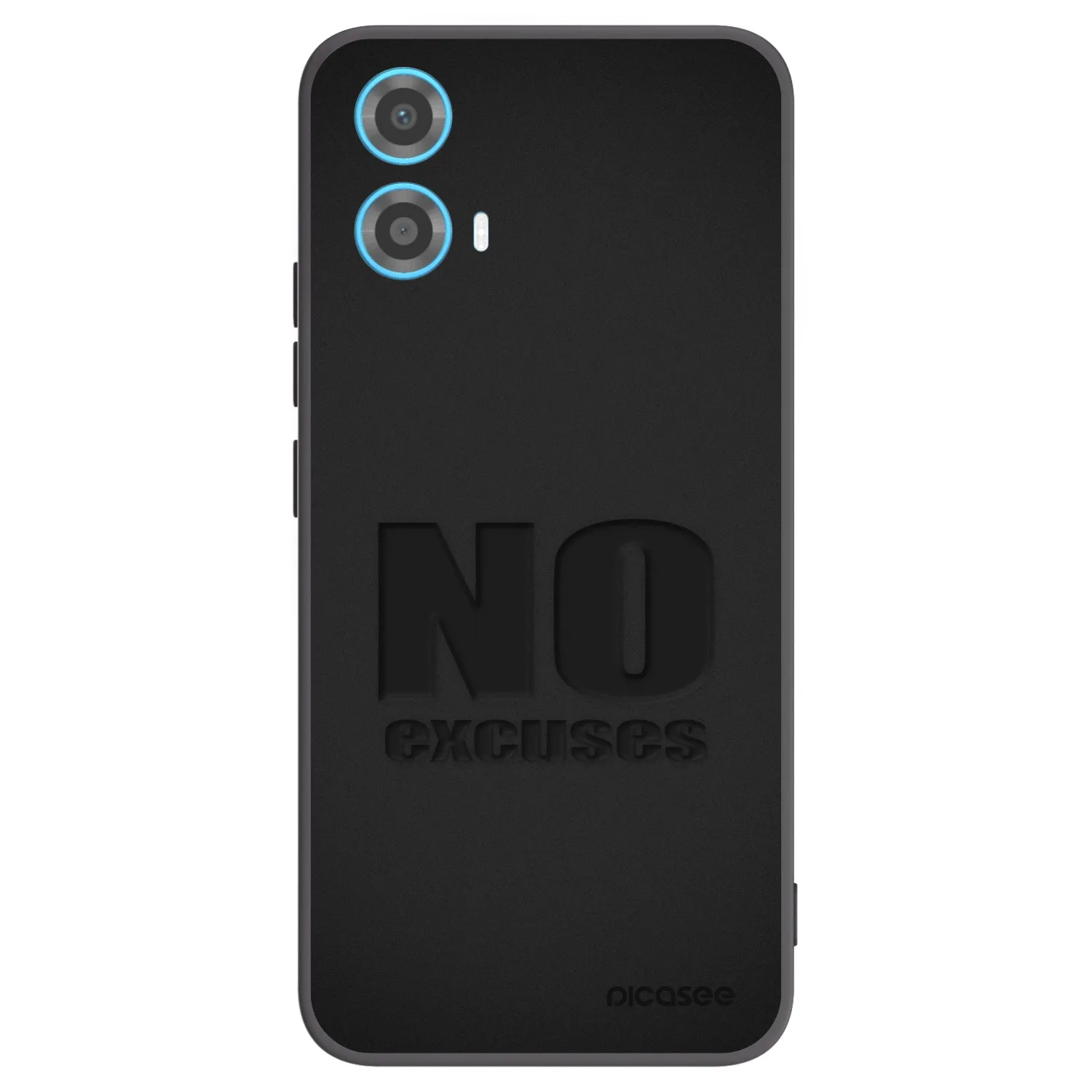 Picasee Motorola Moto G34 5G Hülle - Schwarzes Silikon - No Excuses