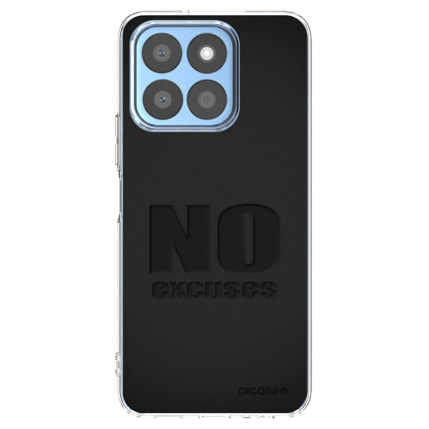 Picasee Honor X8c Hülle - Transparentes Silikon - No Excuses