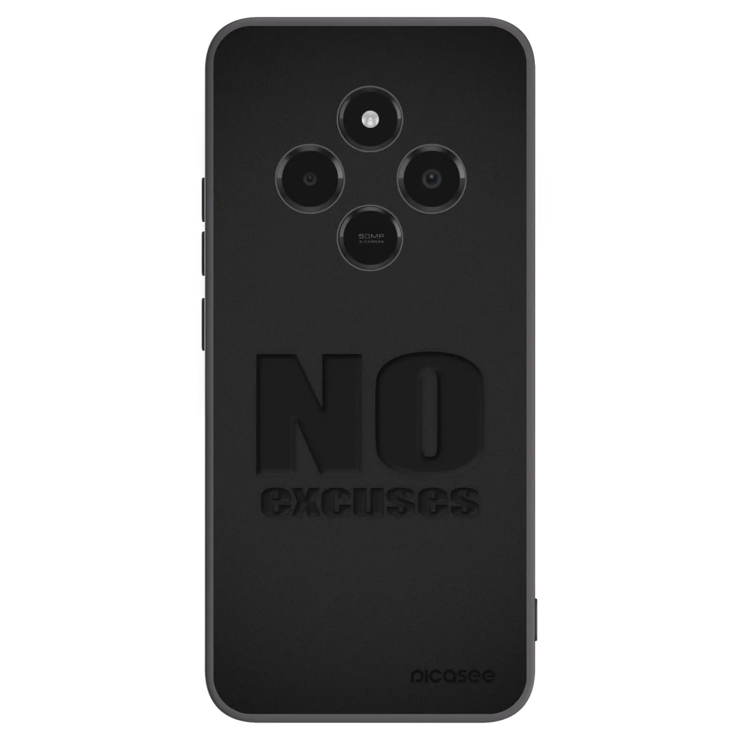Picasee Xiaomi Poco C75 Hülle - Schwarzes Silikon - No Excuses