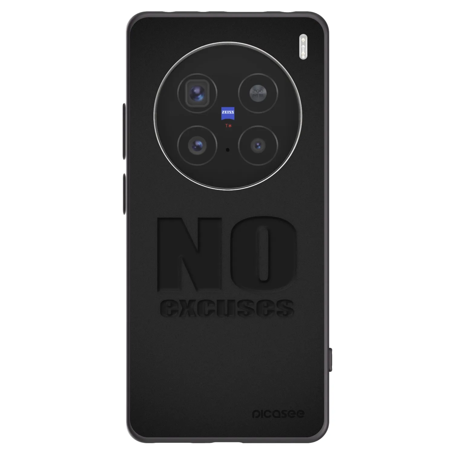 Picasee Vivo X200 Pro Hülle - Schwarzes Silikon - No Excuses