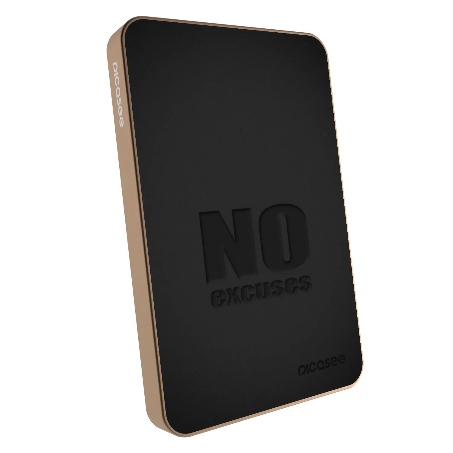 Picasee Powerbank mit MagSafe 5 000 mAh Golden - No Excuses