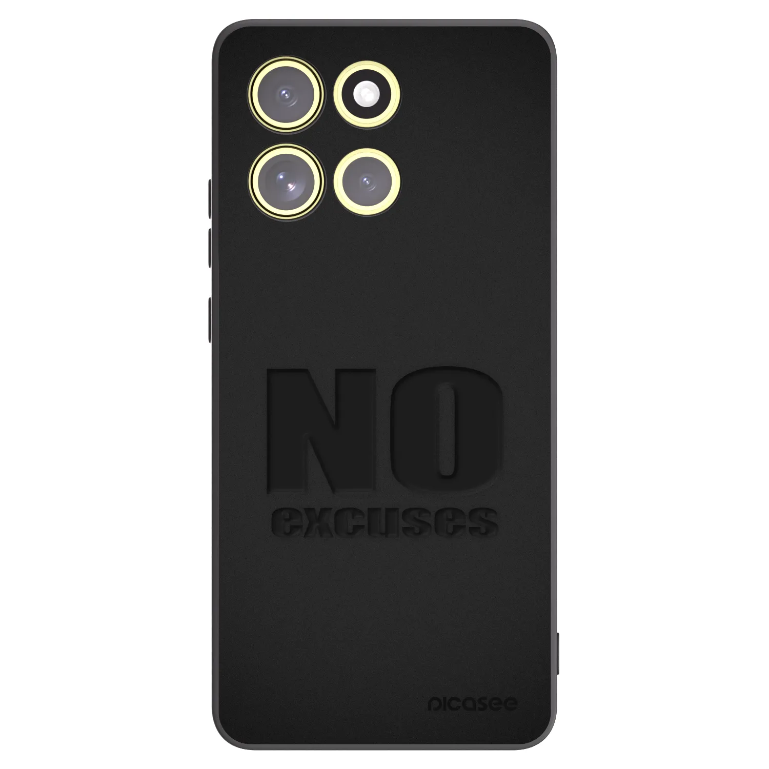 Picasee Motorola Moto G86 5G Hülle - Schwarzes Silikon - No Excuses