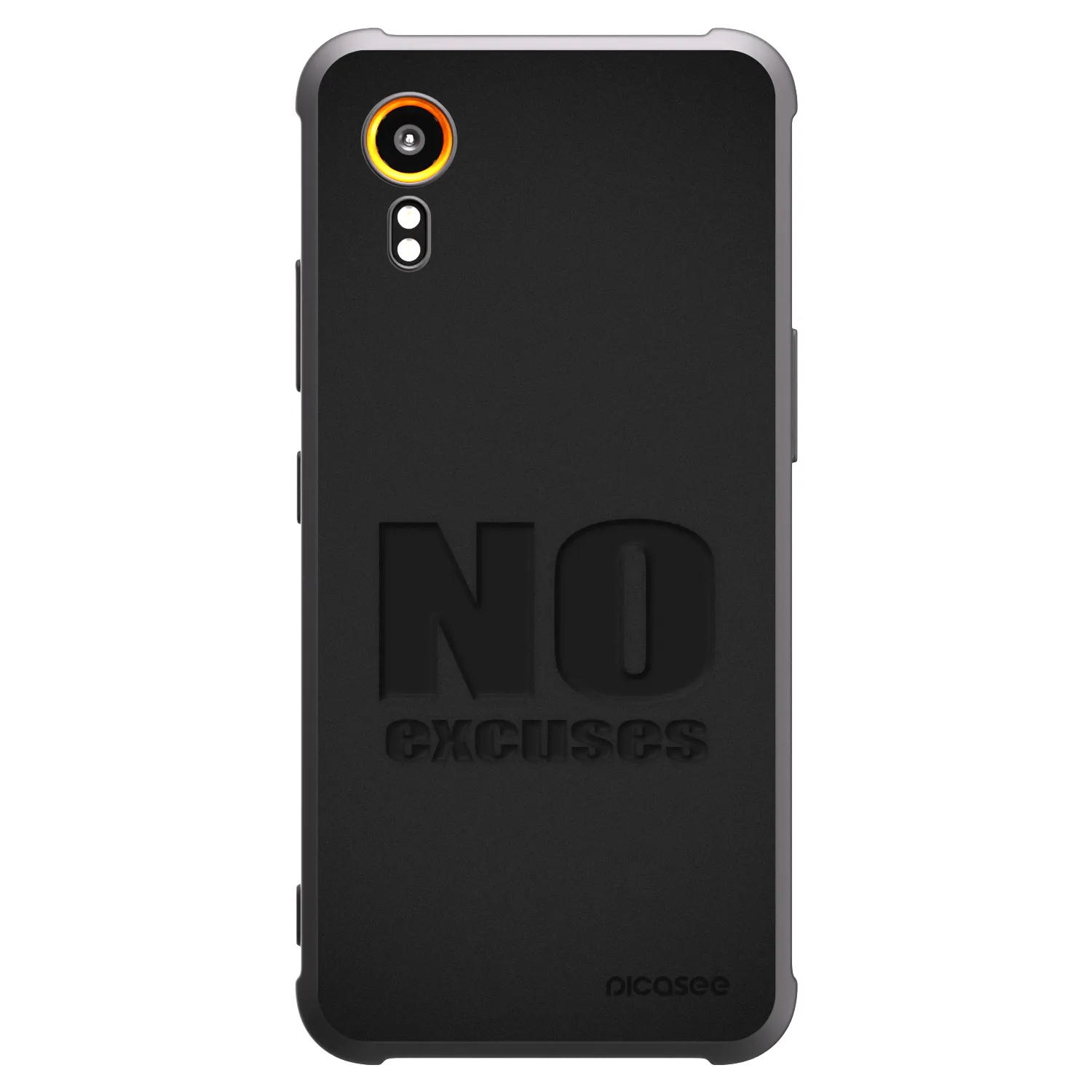 Picasee Samsung Galaxy Xcover 7 Hülle - Schwarzes Silikon - No Excuses