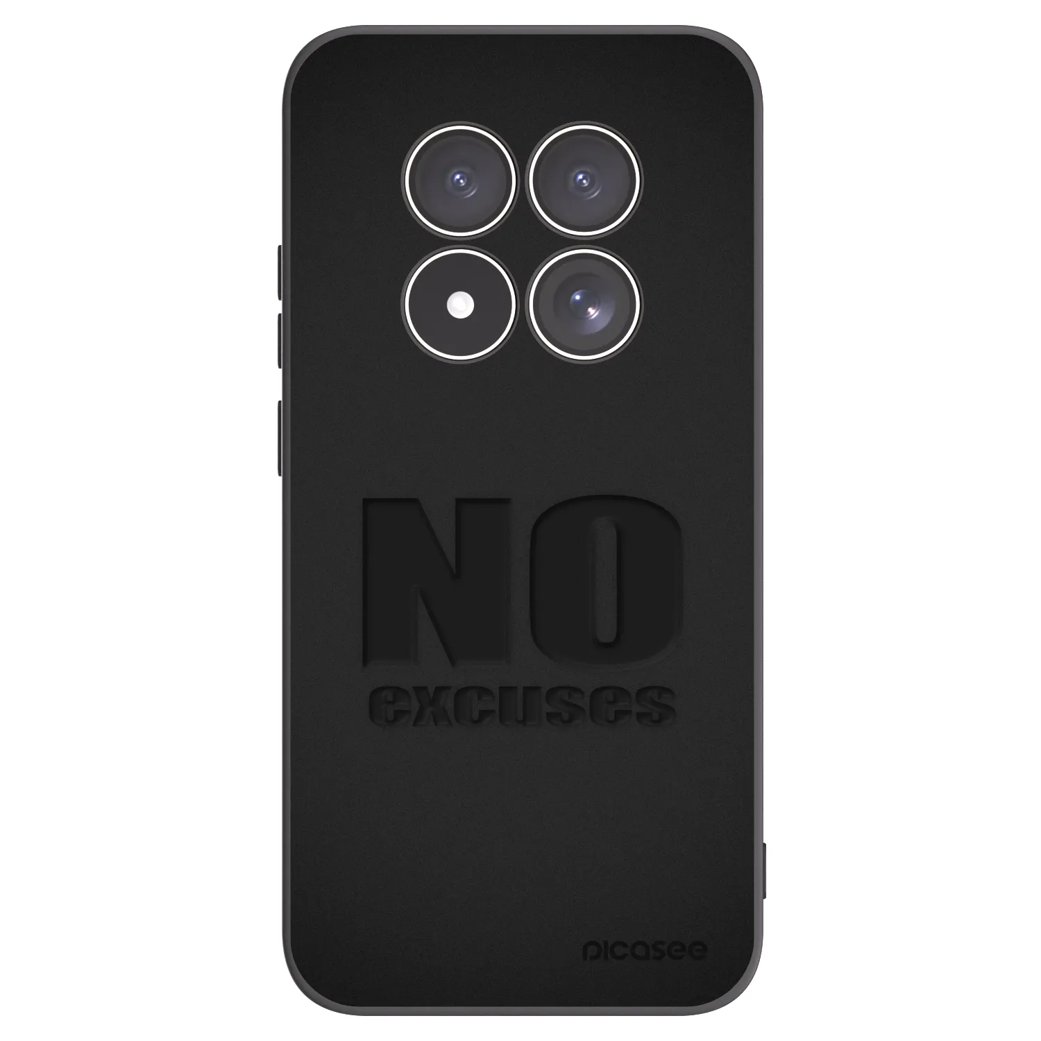 Picasee Xiaomi Redmi Note 15 Pro 5G Hülle - Schwarzes Silikon - No Excuses