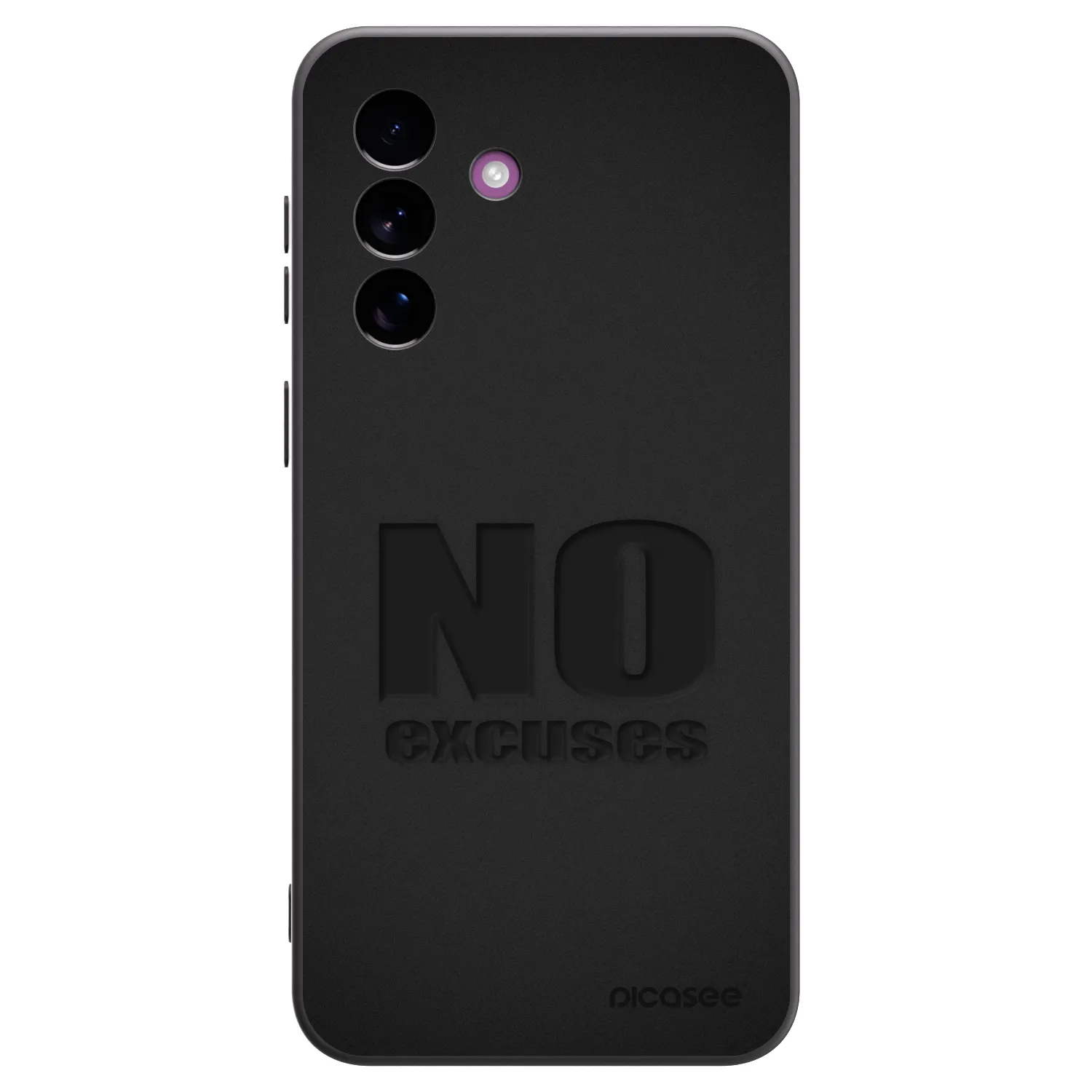 Picasee Samsung Galaxy A37 Hülle - Schwarzes Silikon - No Excuses