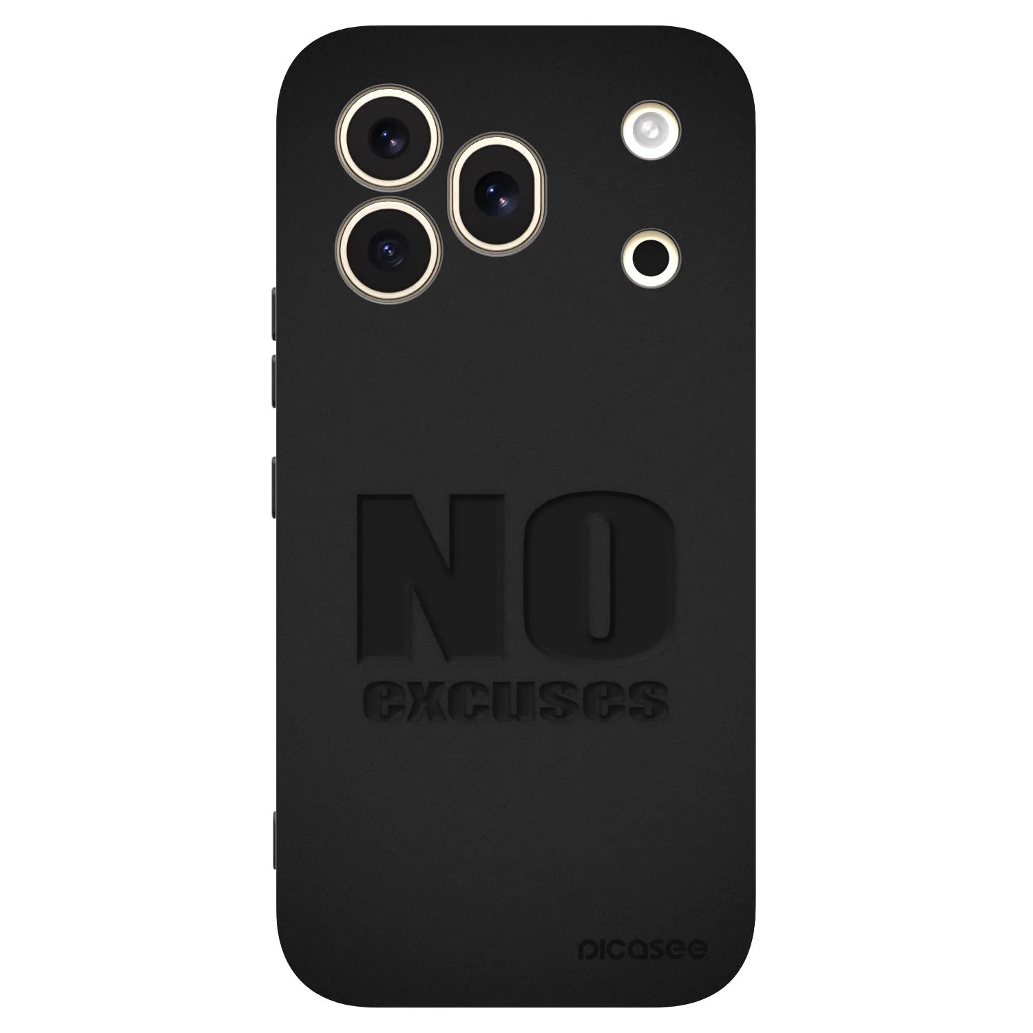 Picasee Honor 600 Pro Hülle - Schwarzes Silikon - No Excuses