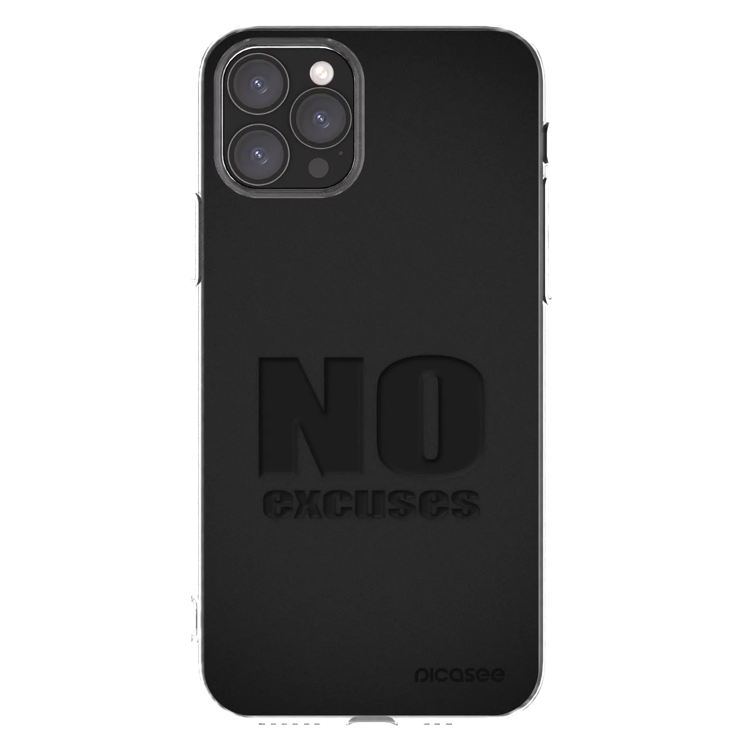Picasee Apple iPhone 11 Pro Hülle - Transparentes Silikon - No Excuses