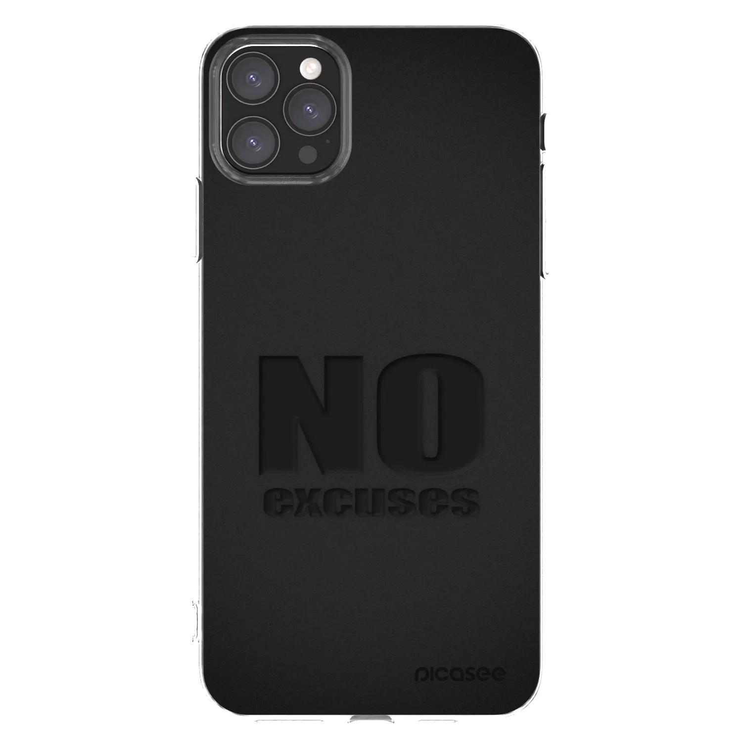 Picasee Apple iPhone 11 Pro Max Hülle - Transparentes Silikon - No Excuses