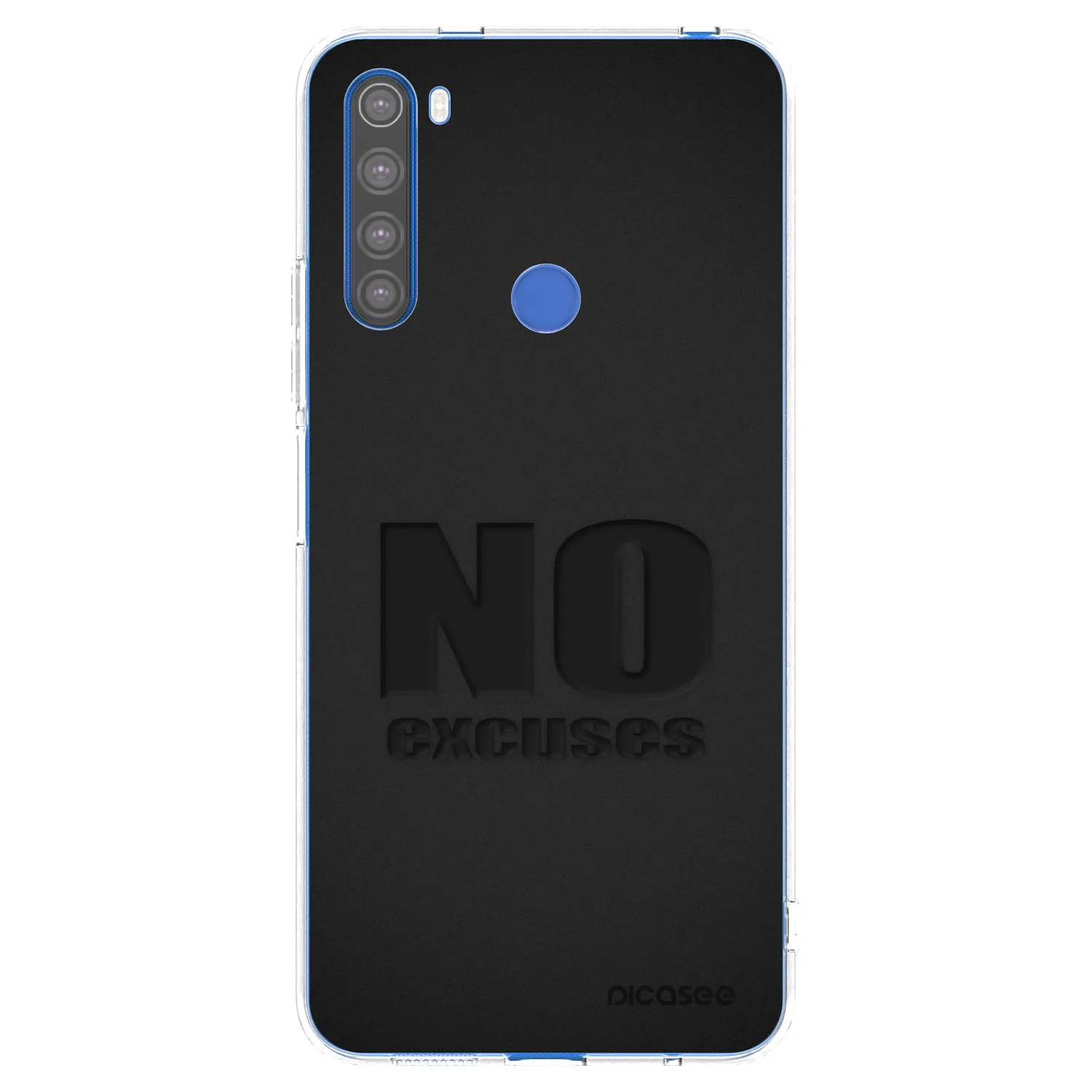 Picasee Xiaomi Redmi Note 8T Hülle - Transparentes Silikon - No Excuses