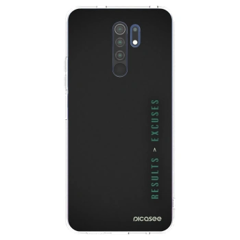Picasee Xiaomi Redmi 9 Hülle - Transparentes Silikon - Results x Excuses