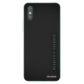 Picasee Xiaomi Redmi 9A Hülle - Transparentes Silikon - Results x Excuses