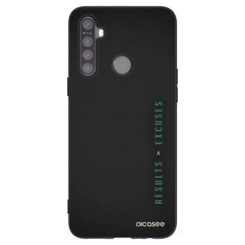 Picasee Realme 6i Hülle - Schwarzes Silikon - Results x Excuses