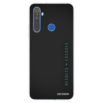 Picasee Realme 5 Hülle - Transparentes Silikon - Results x Excuses